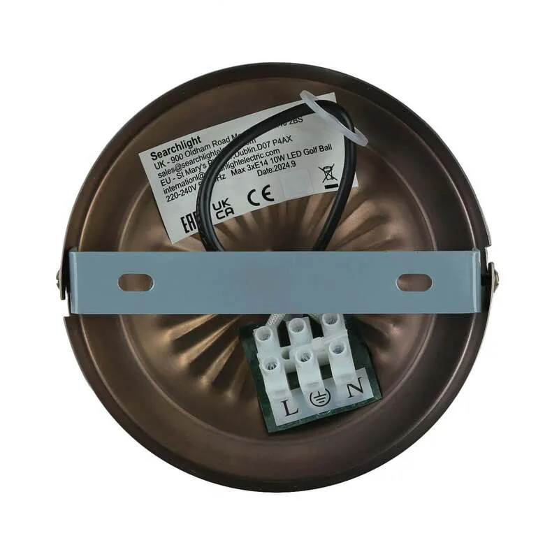 B-Ware Searchlight Deckenlampe New York Decken-Lampe Deckenlicht im Tiffany-Stil E14