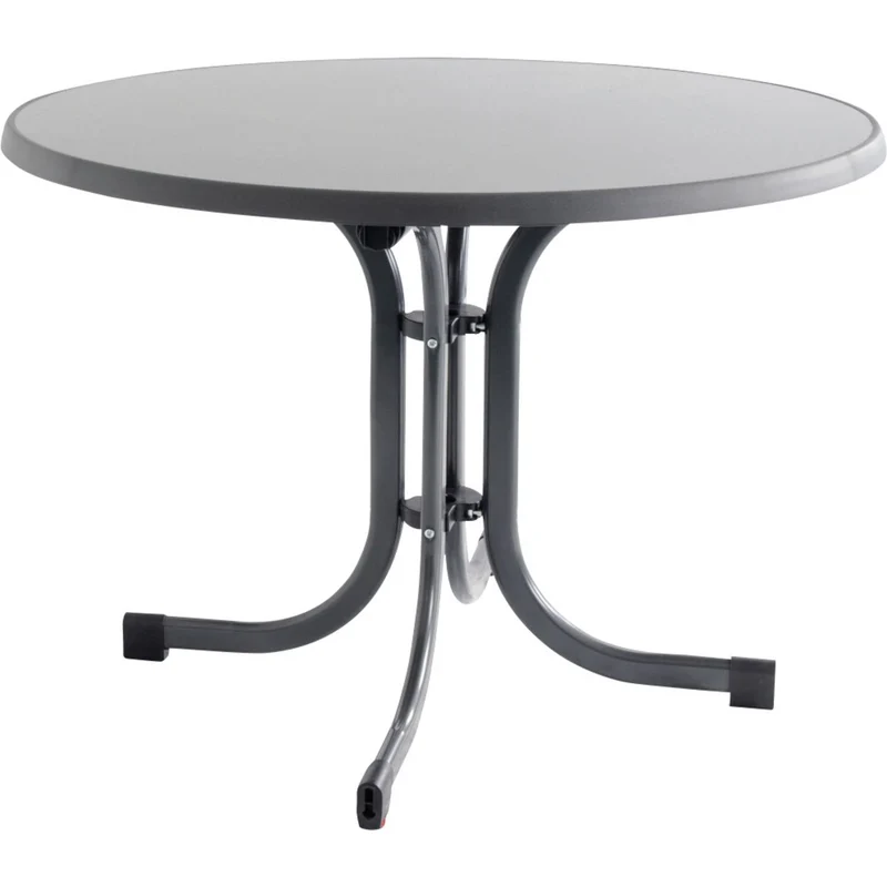 B-Ware Siena Garden Gartentisch Klapptisch Tisch Paco Stahl Melamin anthrazit Ø 100 cm