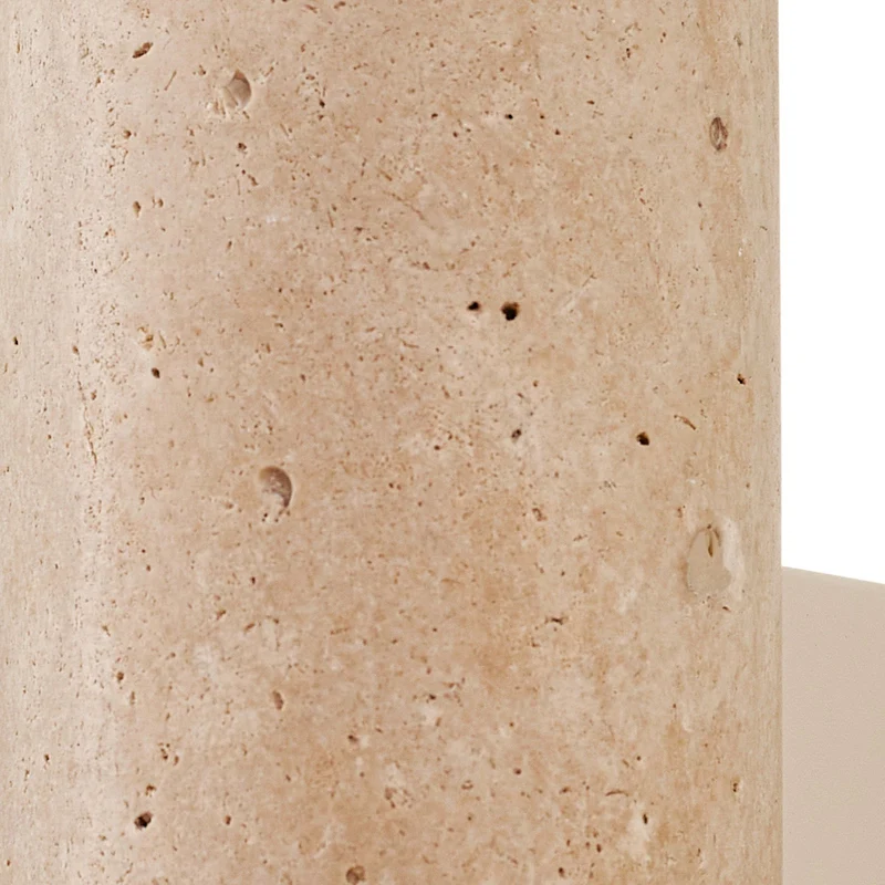 B-Ware Lucande Wandleuchte Leuchte Beige Naturfarbend Tavira travertin Stein Up Down