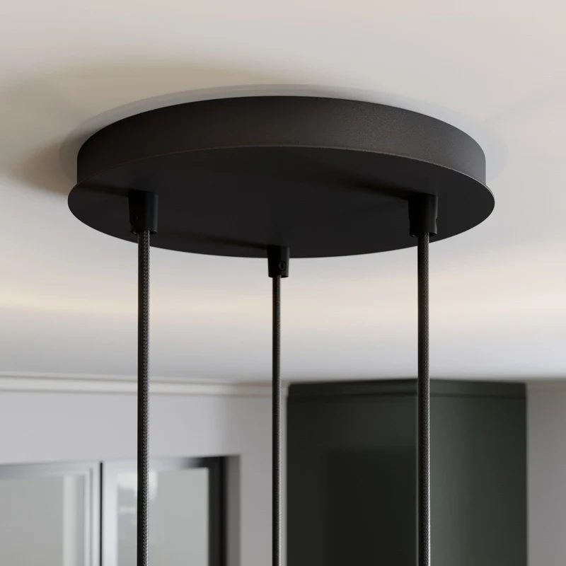 B-Ware Sigma Lighting Hängeleuchte Rif Hängeleuchte Lampe LED Rondell dreiflammig E27