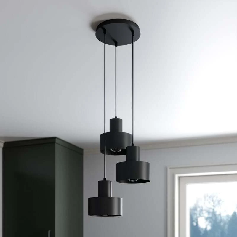 B-Ware Sigma Lighting Hängeleuchte Rif Hängeleuchte Lampe LED Rondell dreiflammig E27