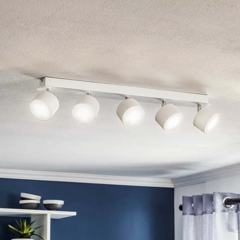 B-Ware Euluna Deckenstrahler Cloudy Deckenlampe Wohnzimmerleuchte 5-flammig GX53 weiß