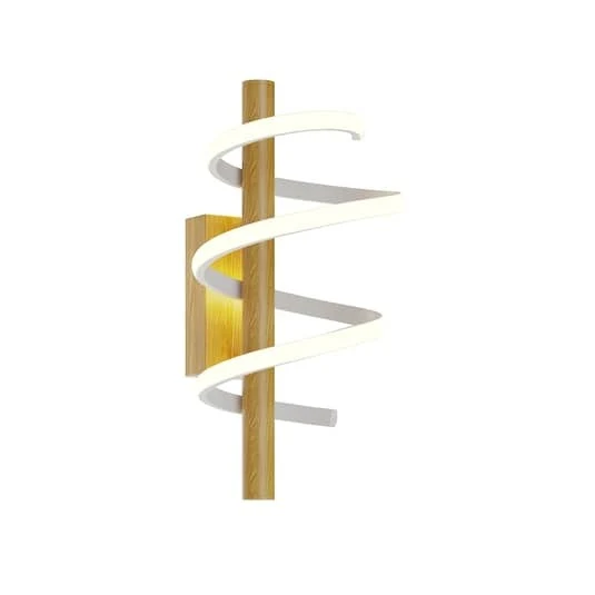 B-Ware Lucande Milora LED-Wandleuchte Wandleuchte Designerleuchte Lampe Wand Eiche weiß