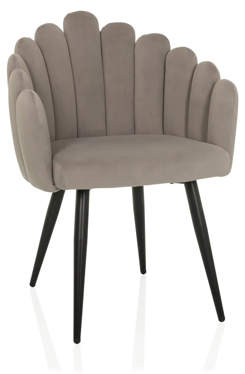 B-Ware hjh LIVING Esszimmerstuhl Stuhl SCALLORE Muscheloptik Sitzmöbel beige112