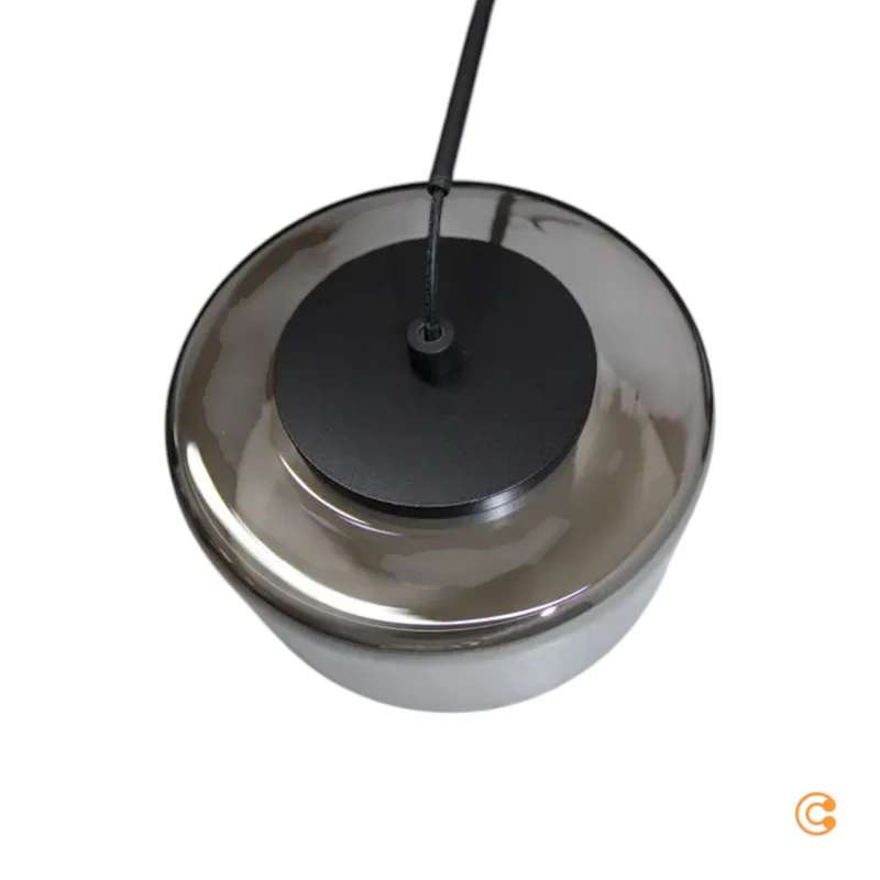 B-Ware Paul Neuhaus Hängelampe Pendelleuchte LED Glas schwarz dimmbar Rika 135 cm361