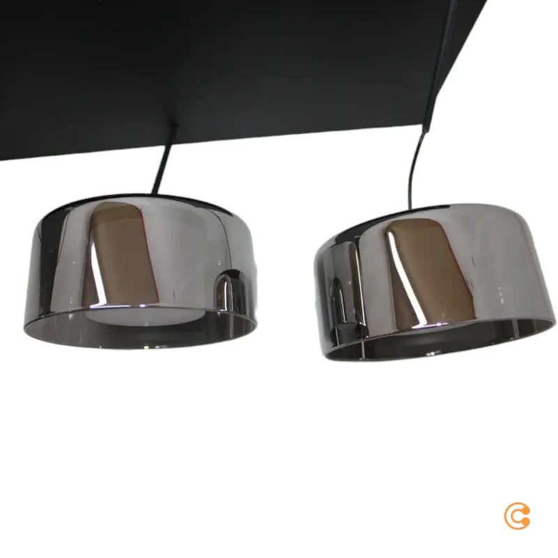 B-Ware Paul Neuhaus Hängelampe Pendelleuchte LED Glas schwarz dimmbar Rika 135 cm361