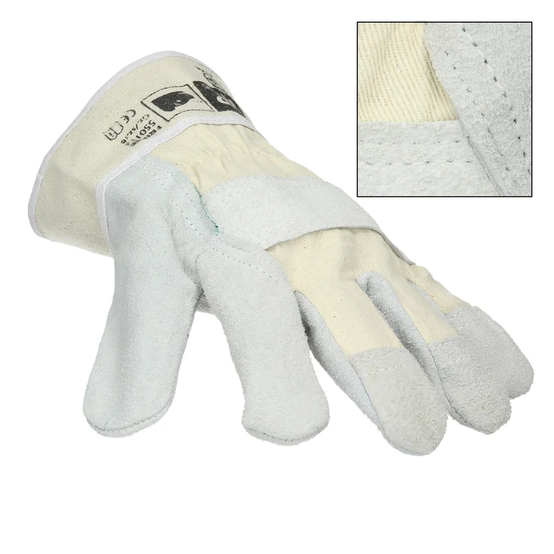 Handschuhe Rindspaltleder Natur 1 Paar M