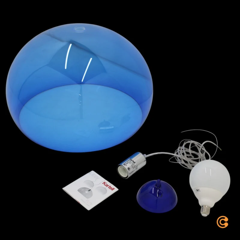 B-Ware Kartell FL/Y Pendelleuchte Deckenlampe Hängelampe Lampe Leuchte Design blau