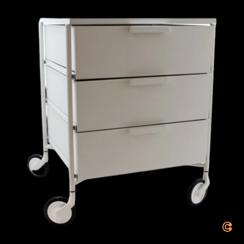 B-Ware Kartell Mobil Rollcontainer Rollen 3 Schubladen Rollwagen SIEHE TEXT/FOTO