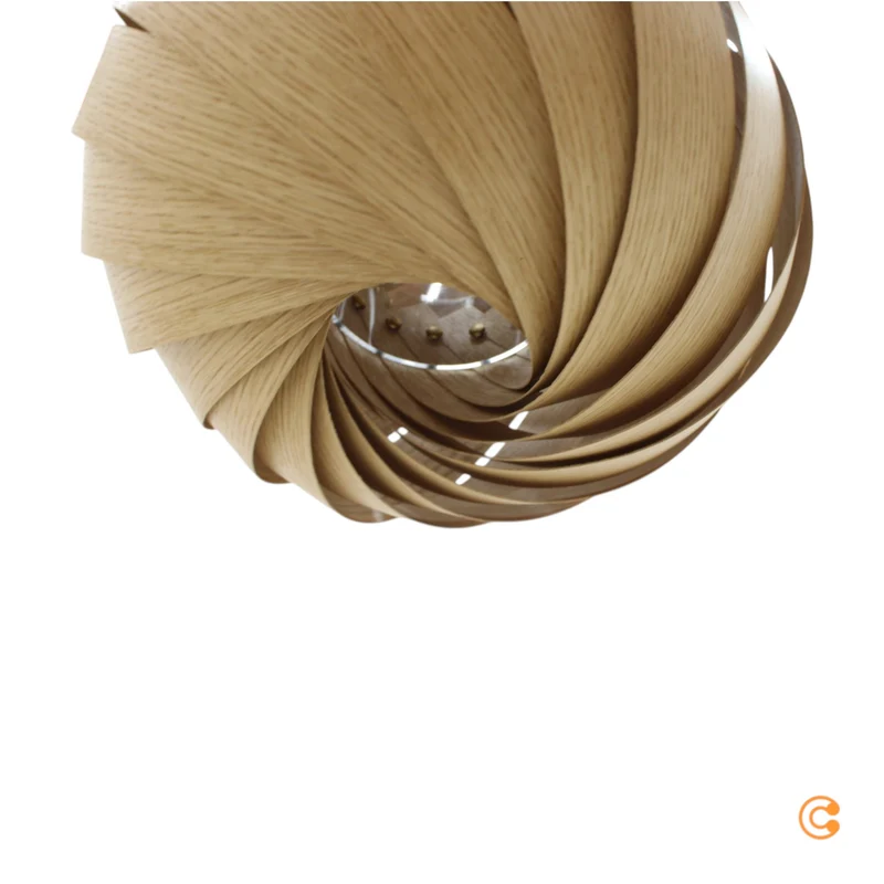B-Ware Gofurnit Pendellampe Hängelampe Eiche Mela Leuchte E27 Fassung 35 cm