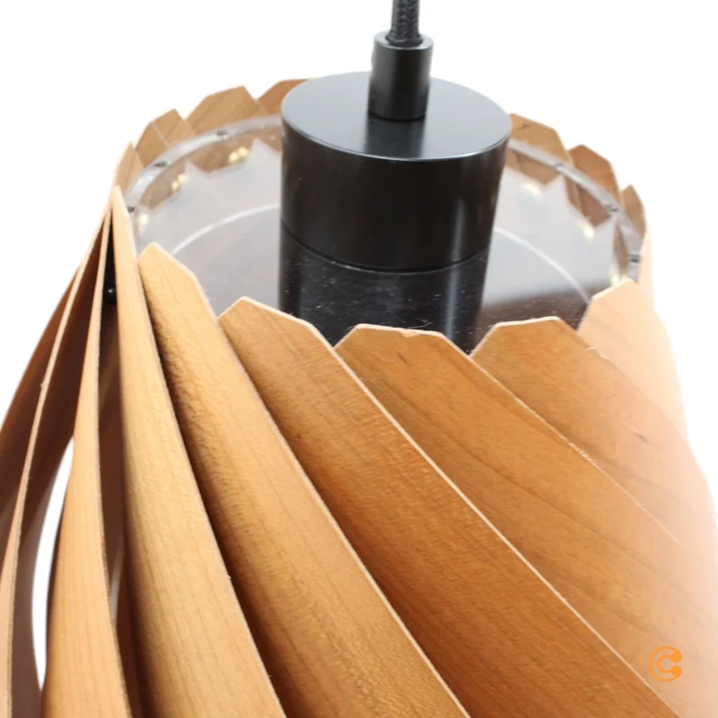 B-Ware Gofurnit Pendellampe Hängeleuchte Ardere Kirschbaum Leuchte Höhe 40 cm E27 LED