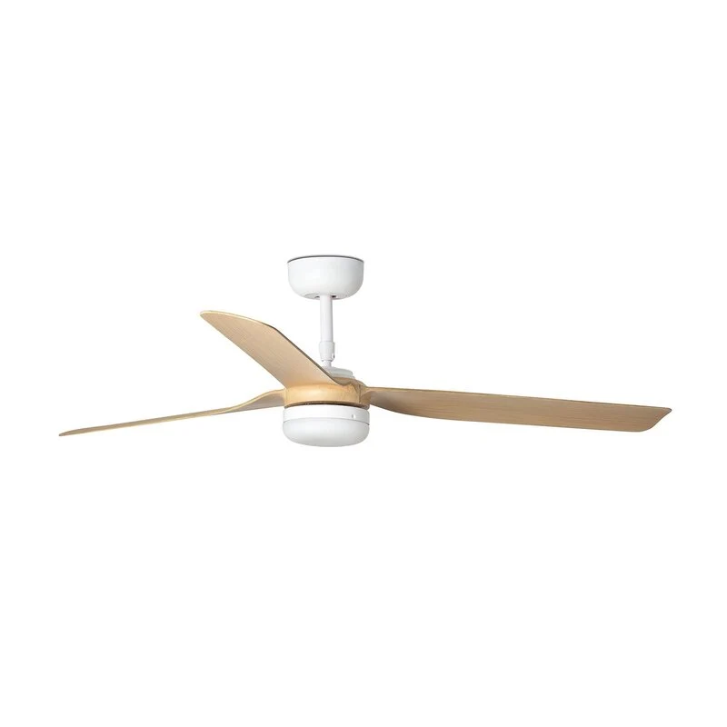 B-Ware FARO BARCELONA Deckenventilator Punt M DC LED weiß/Holz hell Ventilator Lampe