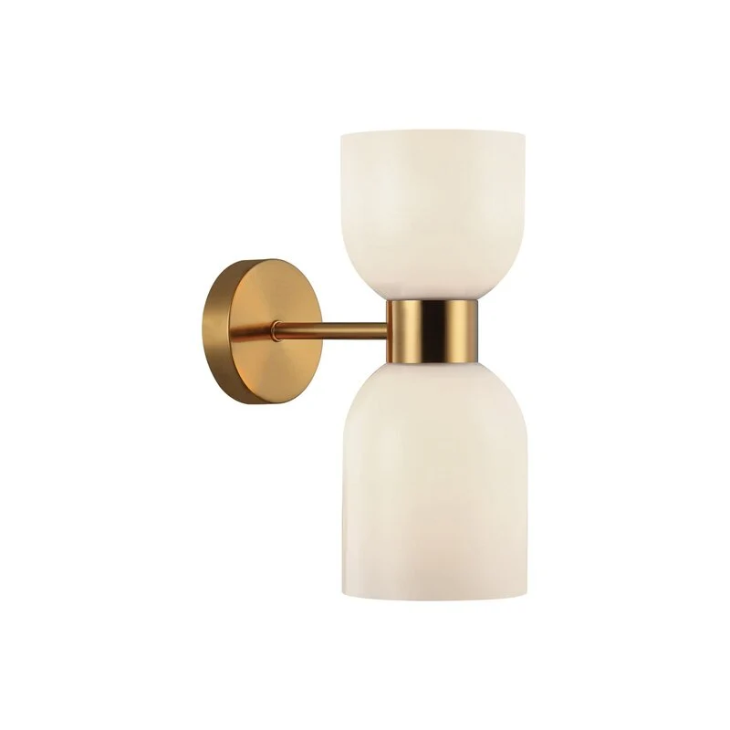 B-Ware Viokef Wandleuchte Memory LED Wandlampe 2-flammig dimmbar bronze/weiß 30cm