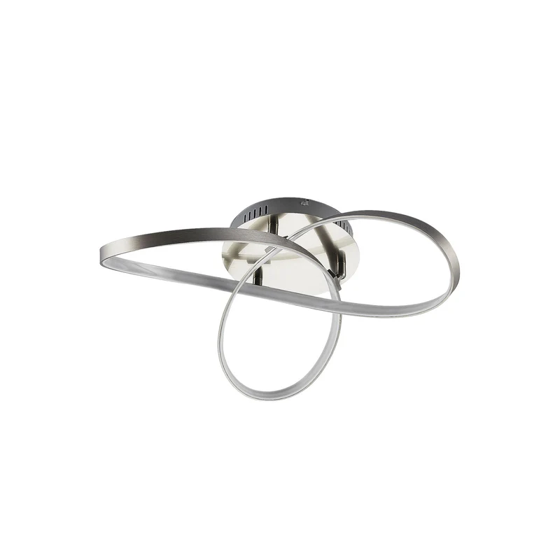 B-Ware Lindby Deckenleuchte Deckenlampe LED Saliha nickel Metall dimmbar550