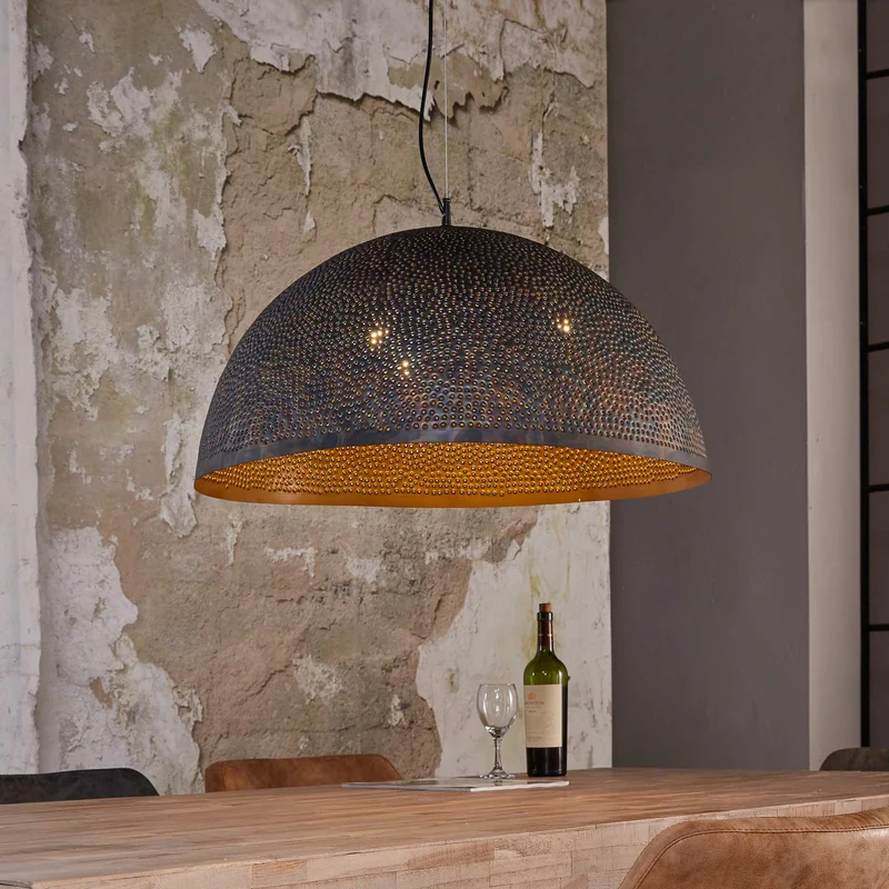 B-Ware Pendelleuchte Punchray Metall Deckenleuchte Hängeleuchte Lampe SIEHE TEXT/FOTO