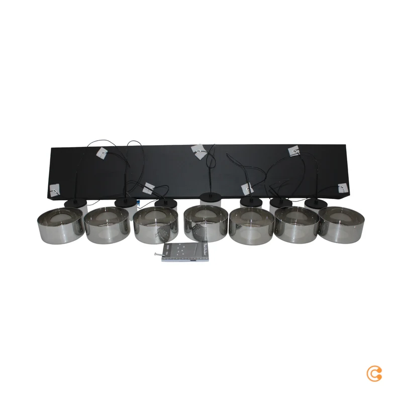 B-Ware Paul Neuhaus Hängelampe Pendelleuchte LED Glas schwarz dimmbar Rika 135 cm115