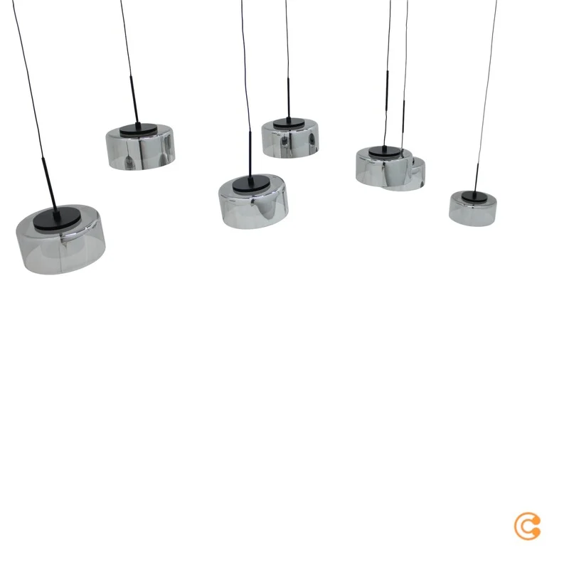 B-Ware Paul Neuhaus Hängelampe Pendelleuchte LED Glas schwarz dimmbar Rika 135 cm115