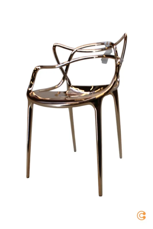 B-Ware Kartell Masters Metallic Armlehnstuhl Stuhl Esszimmerstuhl SIEHE TEXT/FOTO