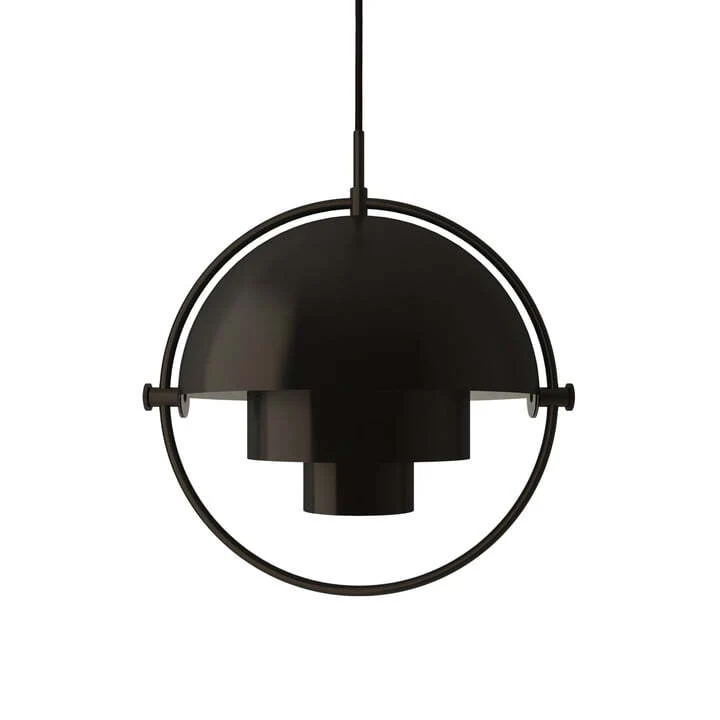 B-Ware Gubi Multi-Lite Pendelleuchte S Hängeleuchte Hängelampe Ø22,5 cm Messing schwarz