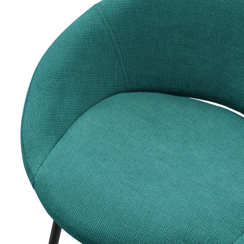 Barhocker 4er Set Petrol 56x94x50 cm mit Rückenlehne und Fußstütze bis 120 kg ML-Design