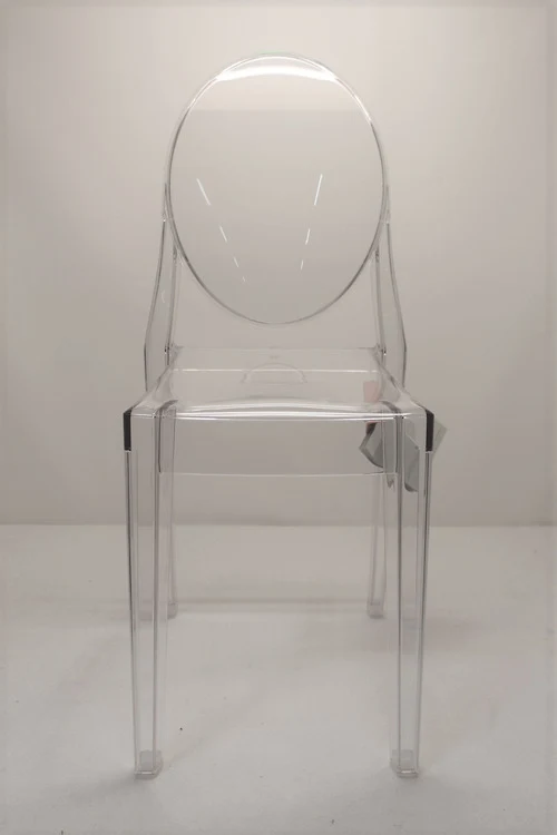 B-Ware Kartell Victoria Stuhl Esszimmerstuhl Küchenstuhl Designerstuhl Design kristall