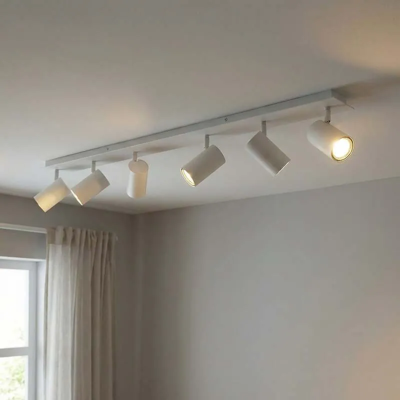 B-Ware Lindby Deckenstrahler Deckenspot Strahler Joffrey weiß 6 flammig SIEHE TEXT/FOTO