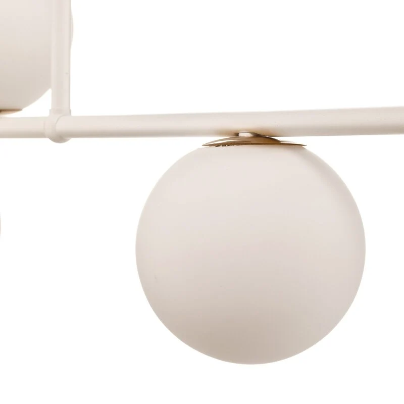 B-Ware Gama Hängeleuchte Pendelleuchte Lampe LED weiß gold Stahl Glas SIEHE TEXT/F85