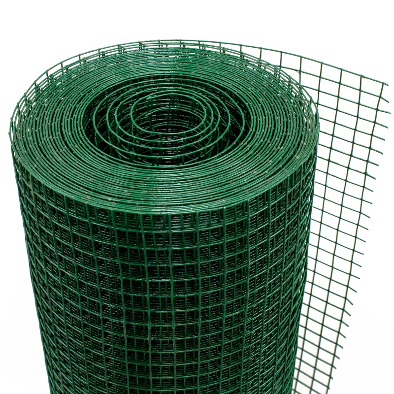 Volierendraht Grün aus verzinktem Stahl 1x10m Drahtstärke 1,2mm Maschenweite 19x19mm