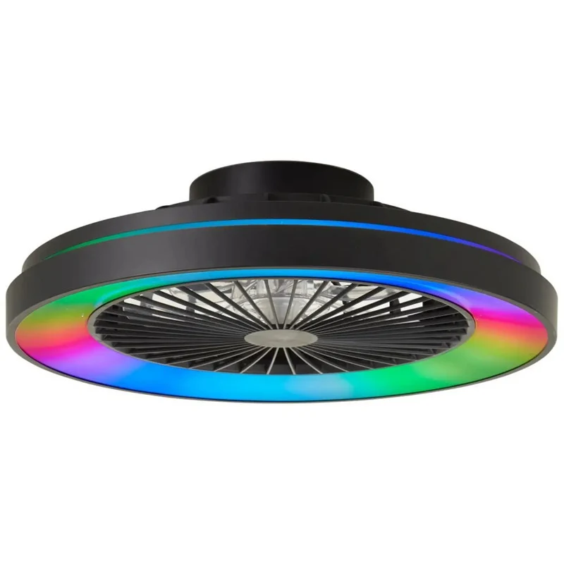 C-Ware Mazzaro Deckenleuchte Lampe LED Ventilator RGB Kunststoff Wohnzimmer Beleuchtung