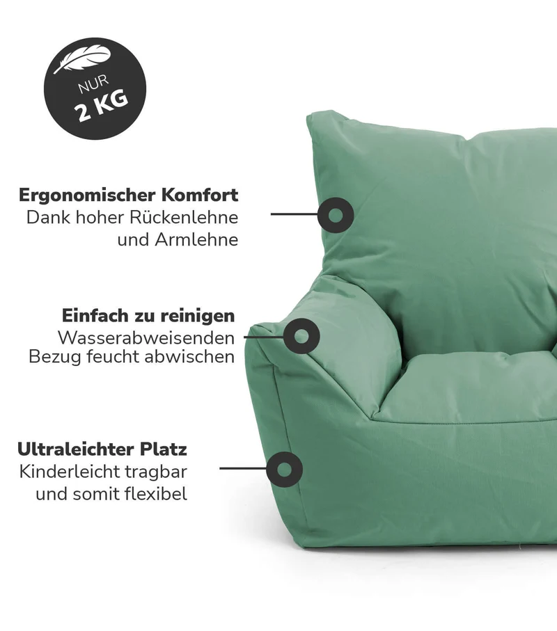 B-Ware mokebo Kindersessel Outdoor 'Der Pausenheld', Sitzsack Kinder mit Füllung, auch