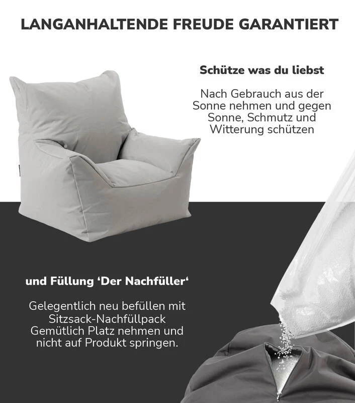 B-Ware mokebo Kindersessel Outdoor 'Der Pausenheld', Sitzsack Kinder mit Füllung, auch