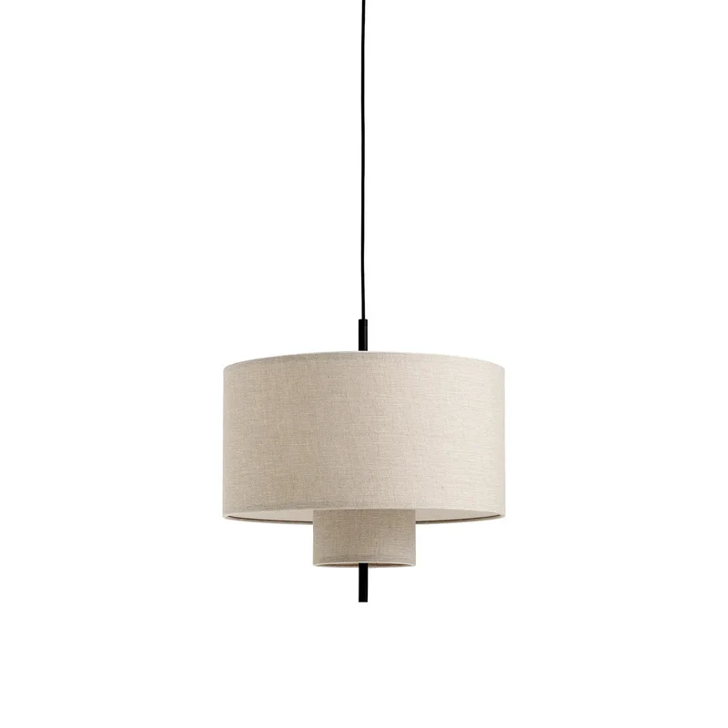 B-Ware New Works Pendelleuchte Margin Hängelampe LED Textil Ø50cm beige SIEHE TEXT/FOTO