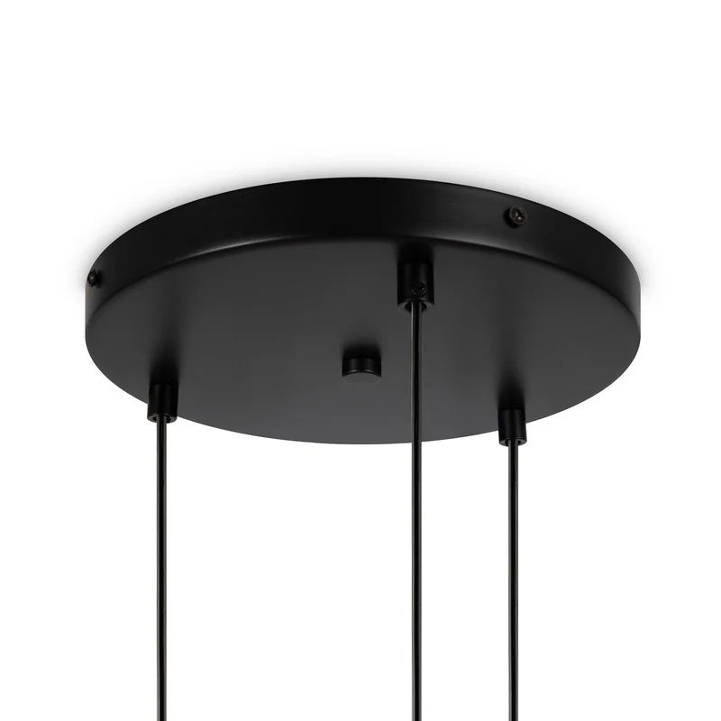 B-Ware Maytoni Hängelampe Pendelleuchte Basic Glas schwarz Ø40cm 3-flg Beleuchtung 586