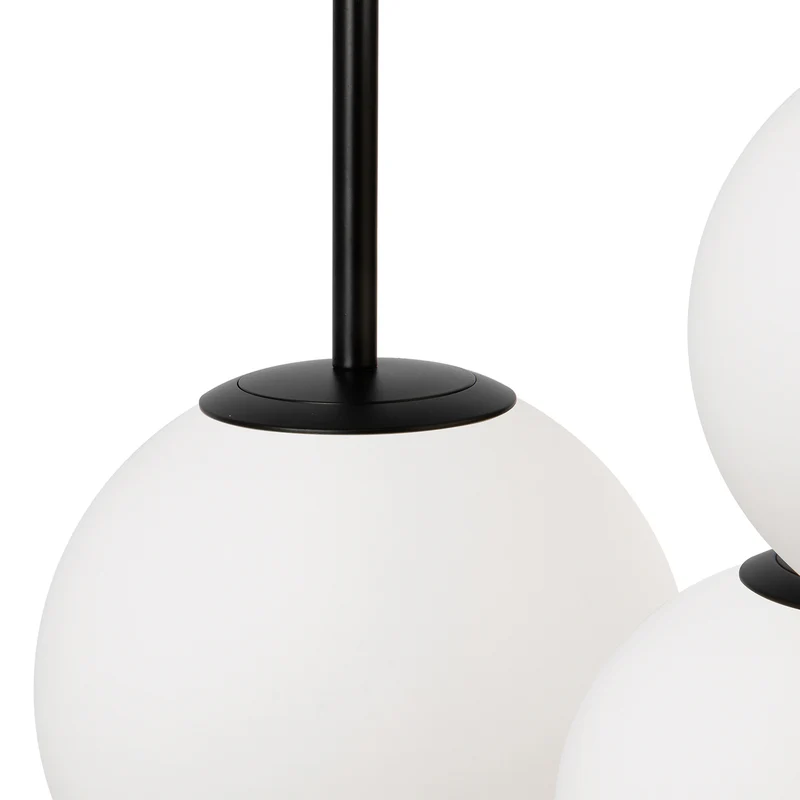 B-Ware Maytoni Hängelampe Pendelleuchte Basic Glas schwarz Ø40cm 3-flg Beleuchtung 586
