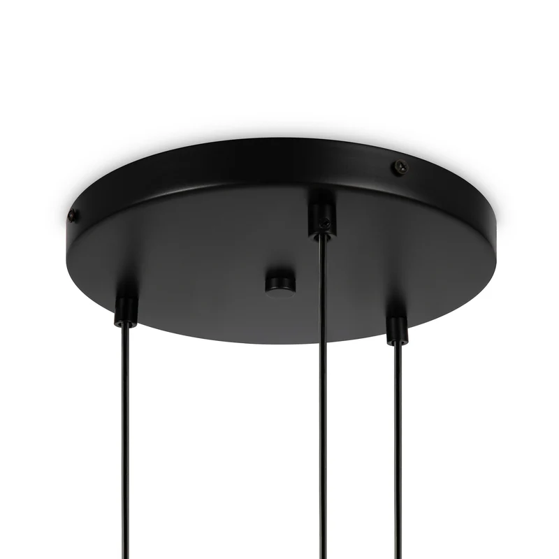 B-Ware Maytoni Hängelampe Pendelleuchte Basic Glas schwarz Ø40cm 3-flg Beleuchtung 586
