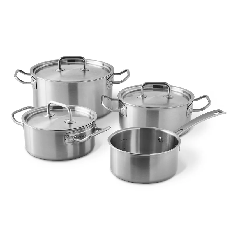 B-Ware Springlane Tim Mälzer 4-teilig Tri-Ply Topfset Edelstahl Topf alle Herdarten