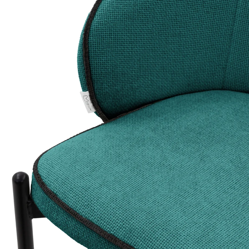 Barhocker 4er Set Petrol 50x101x54 cm mit Rückenlehne und Fußstütze bis 120 kg ML-Design