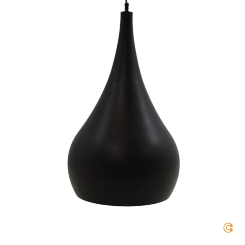 B-Ware Menzel Hängeleuchte Solo Lampe Zwiebelbraun-schwarz 30cm E27 1-flammig