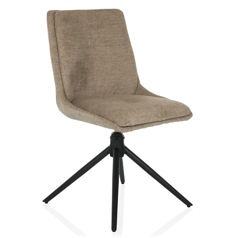 B-Ware hjh LIVING Dining Stuhl TARVISO I Esszimmerstuhl Deko Stoff beige Polsterstühle