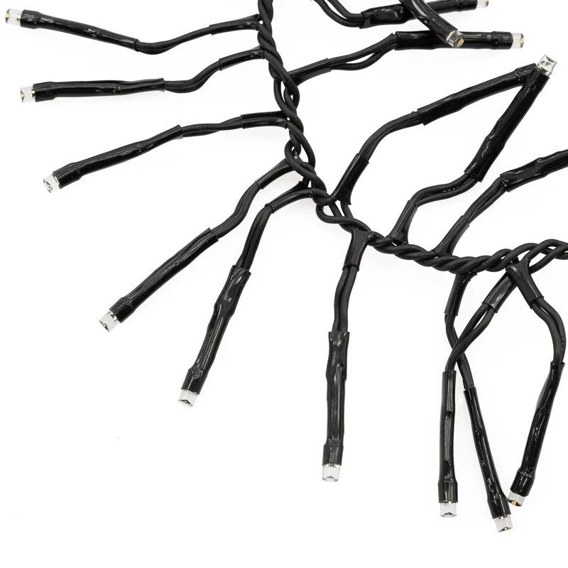 Cluster Lichterkette LED 5,5m, 768 LEDs Warmweiß, 8 Leuchtmodi IP44 Innen/Außen