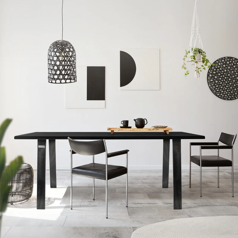 B-Ware Tischbeine Tischgestell 2er Set Trapez-Design 55-75 x 72 cm Industrial aus Stahl ML-Design