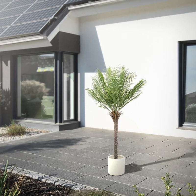 Künstliche Palme 150 cm Tropische Kunstpalme im Topf ML-Design