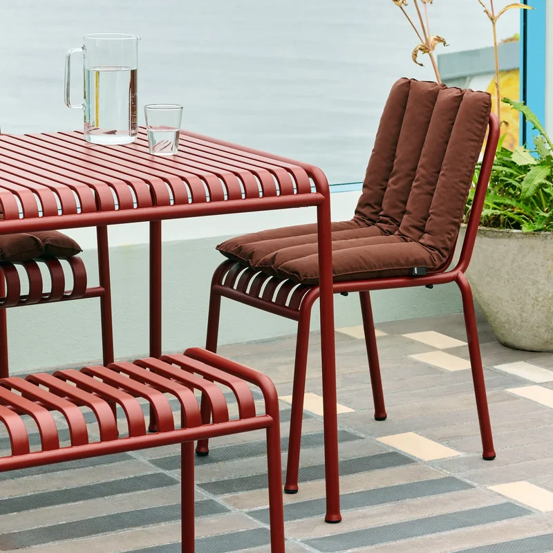 B-Ware HAY Sitzkissen Auflage Lounge Chair Hoch Palissade Soft Quilted cremeweiß