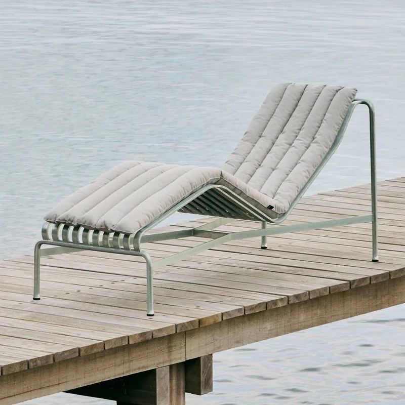 B-Ware HAY Sitzkissen Auflage Lounge Chair Hoch Palissade Soft Quilted cremeweiß