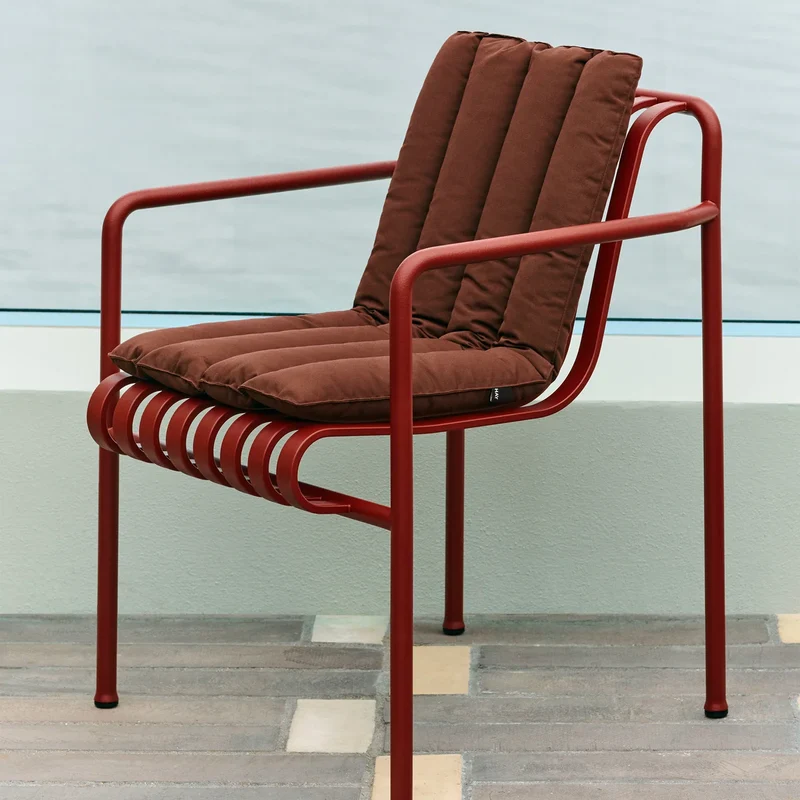 B-Ware HAY Sitzkissen Auflage Lounge Chair Hoch Palissade Soft Quilted cremeweiß