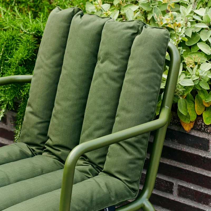 B-Ware HAY Sitzkissen Auflage Lounge Chair Hoch Palissade Soft Quilted cremeweiß