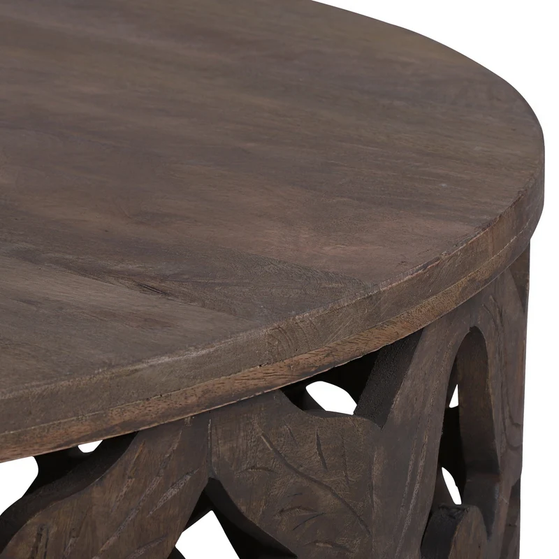 Couchtisch Ø 100x45 cm Natur aus Mangoholz WOMO-Design