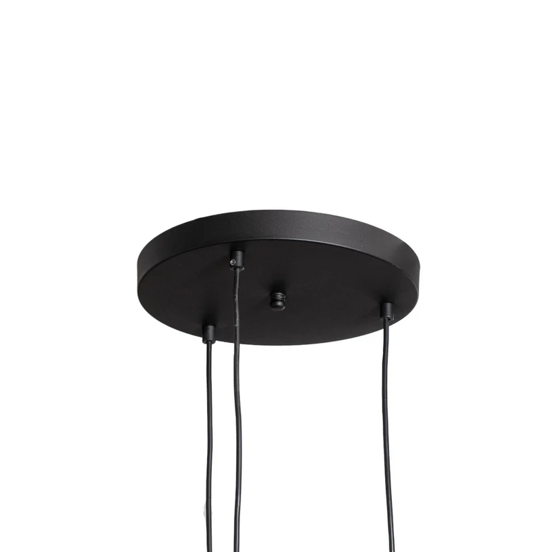 B-Ware Opviq Hängeleuchte Berceste N-1413 schwarz Metall 3-flammig 48 cm dimmbar