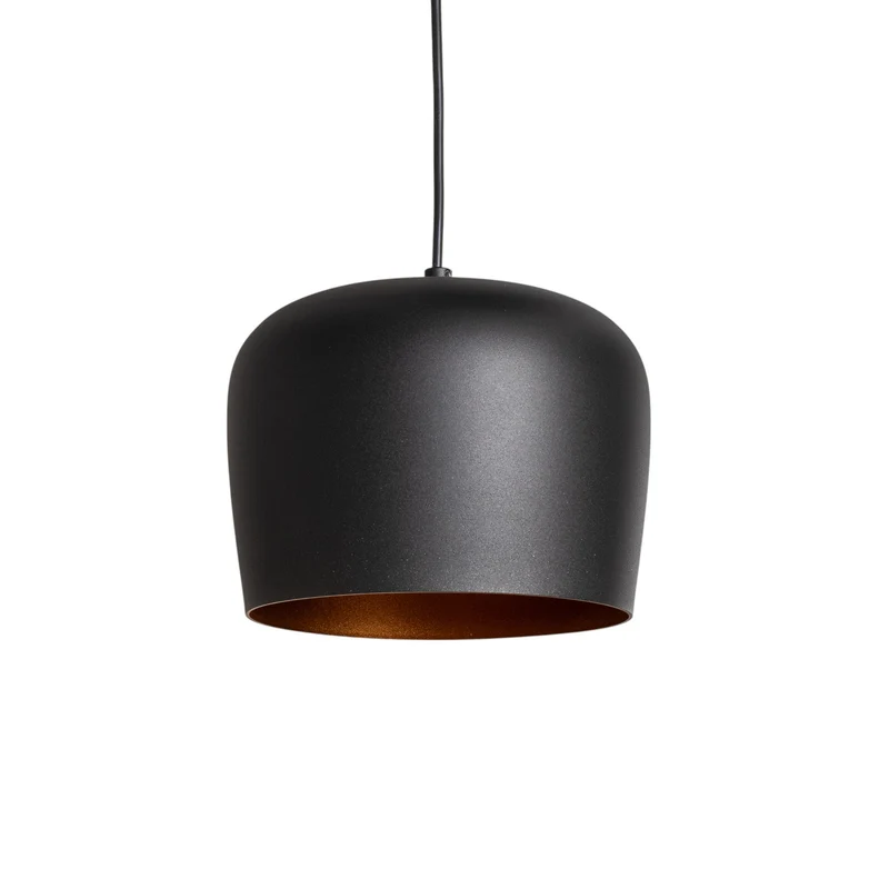B-Ware Opviq Hängeleuchte Berceste N-1413 schwarz Metall 3-flammig 48 cm dimmbar