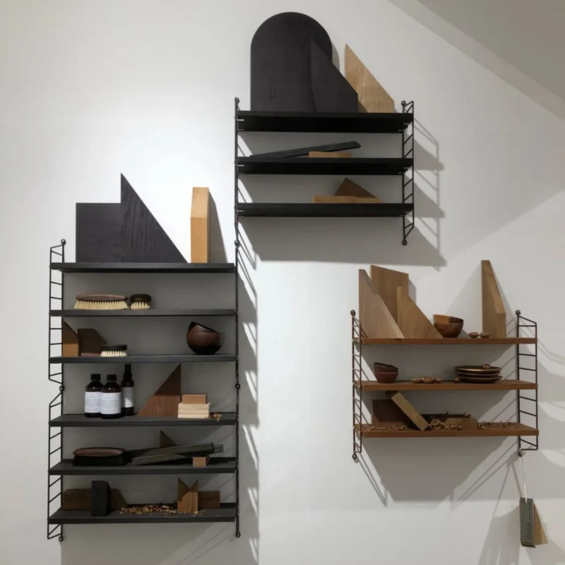 B-Ware String Stange Kleiderstange Garderobe Metallboden schwarz SIEHE TEXT/FOTO